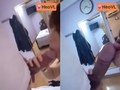 Dùng mồm lau sạch con cậu bé anh