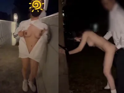 Doggy cô em thích chơi outside khiến em dam dang cái lỗ lồn thắt lại