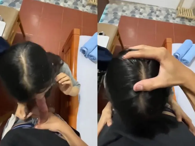 Xin má qua nhà bạn học thêm, nữ sinh c3 bị any xả sữa chua vào mồm