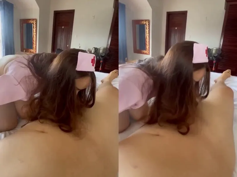 Làm tình em ngành cosplay hộ lý trong nhà nghỉ || p1